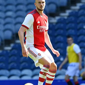 Arsenal's Rob Holding in Action Against Glasgow Rangers at Ibrox Stadium