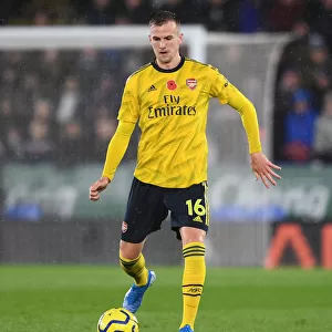 Arsenal's Rob Holding in Action at Leicester City Premier League Clash (2019-20)
