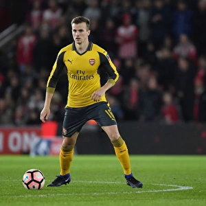 Arsenal's Rob Holding in Action at Southampton FA Cup Match, 2017