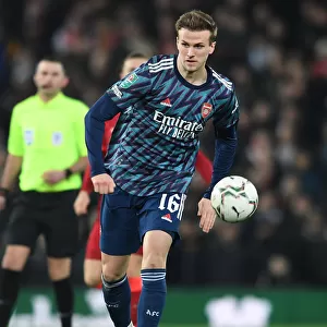 Arsenal's Rob Holding: Unyielding Defender in Carabao Cup Semi-Final Battle Against Liverpool