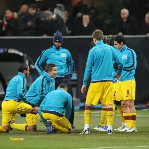 Arsenal's Robin van Persie Rallies Team Before AC Milan Showdown, UEFA Champions League 2012 Arsenal's Robin van Persie Rallies Team Before AC Milan Showdown, UEFA Champions League 2012