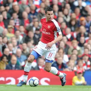 Arsenal's Robin van Persie Scores Four Goals in 4-0 Victory over Fulham, Emirates Stadium, 2010 Arsenal's Robin van Persie Scores Four Goals in 4-0 Victory over Fulham, Emirates Stadium, 2010