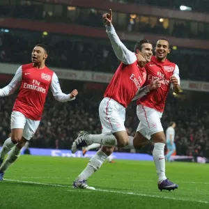 Arsenal's Robin van Persie Scores Hat-Trick: Crushing Aston Villa in FA Cup
