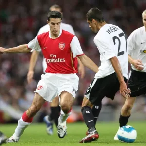 Arsenal's Robin van Persie Scores Three against Sparta's Lubos Husek in UEFA Champions League Match Arsenal's Robin van Persie Scores Three against Sparta's Lubos Husek in UEFA Champions League Match