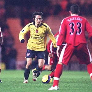 Arsenal's Rosicky Faces Off Against Middlesbrough's Yakubu and Taylor in 1-1 Premiership Showdown at Riverside Stadium, 2007