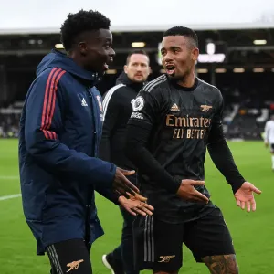 Arsenal's Saka and Jesus: Unstoppable Duo Celebrates Premier League Victory Over Fulham