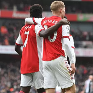 Arsenal's Saka and Smith Rowe: Dazzling Duo Delivers Brilliant Brace Against Newcastle United (2021-22)