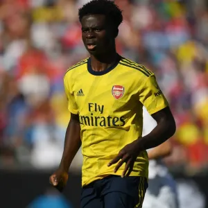 Arsenal FC Print: Buyako Saka in Pre-Season Friendly Arsenal FC Print: Buyako Saka in Pre-Season Friendly