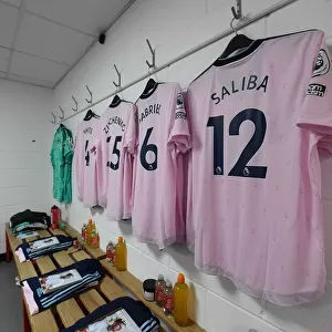 Arsenal's Saliba Jersey in AFC Bournemouth Changing Room - Premier League 2022-23