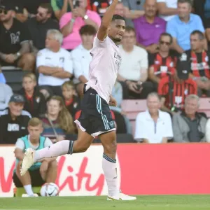 Arsenal's Saliba Scores Third in Bournemouth Victory: AFC Bournemouth vs Arsenal, Premier League 2022-23 Arsenal's Saliba Scores Third in Bournemouth Victory: AFC Bournemouth vs Arsenal, Premier League 2022-23