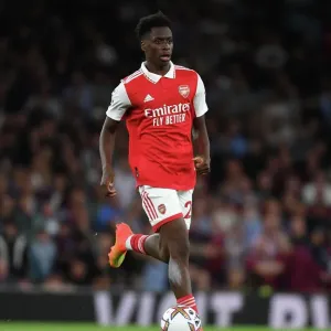 Arsenal's Sambi in Action: Arsenal vs Aston Villa (2022-23 Premier League) - Emirates Stadium Arsenal's Sambi in Action: Arsenal vs Aston Villa (2022-23 Premier League) - Emirates Stadium