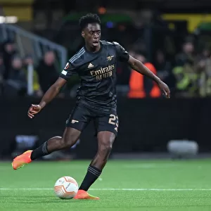 Arsenal's Sambi in Action: Europa League Clash against Bodø/Glimt (October 2022)
