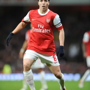 Arsenal's Samir Nasri Scores the Winning Goal Against Stoke City in the Barclays Premier League at Emirates Stadium, 23/2/2011
