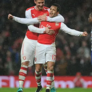 Arsenal's Sanchez and Giroud: A Celebration of Goal Scoring Partnership, 2014-15 Season Arsenal's Sanchez and Giroud: A Celebration of Goal Scoring Partnership, 2014-15 Season