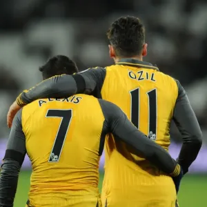 Arsenal's Sanchez and Ozil in Action against West Ham United - Premier League 2016-17 Arsenal's Sanchez and Ozil in Action against West Ham United - Premier League 2016-17