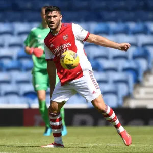 Arsenal's Sead Kolasinac at 2021 Rangers Pre-Season Friendly in Glasgow