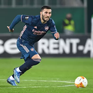 Arsenal's Sead Kolasinac in Action against Rapid Vienna in UEFA Europa League Group Stage, Vienna 2020