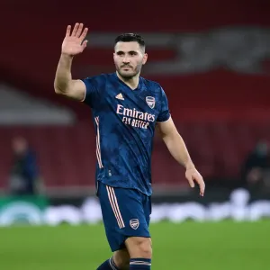 Arsenal's Sead Kolasinac Celebrates Europa League Victory with Fans