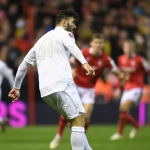 Arsenal's Sead Kolasinac in FA Cup Action against Nottingham Forest