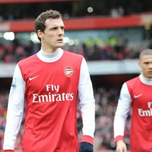 Arsenal's Sebastien Squillaci in FA Cup Clash Against Leeds United at Emirates Stadium Arsenal's Sebastien Squillaci in FA Cup Clash Against Leeds United at Emirates Stadium