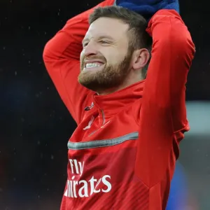 Arsenal's Shkodran Mustafi Gears Up for Arsenal v Crystal Palace in Premier League Arsenal's Shkodran Mustafi Gears Up for Arsenal v Crystal Palace in Premier League