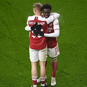 Arsenal's Smith Rowe and Saka Celebrate First Goal in FA Cup Victory over Newcastle