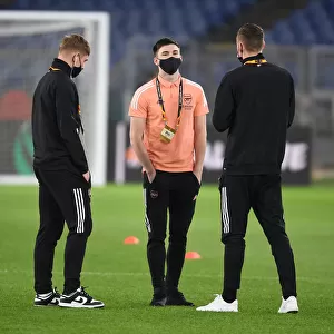 Arsenal's Smith Rowe, Tierney, and Leno Prepare for SL Benfica Clash in Europa League