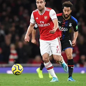 Arsenal's Sokratis in Action Against Crystal Palace - Premier League 2019-20