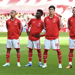 Arsenal's Star Five: Martinelli, Jesus, Saka, Tomiyasu, Xhaka Prepare for Arsenal v Liverpool Clash (2022-23)
