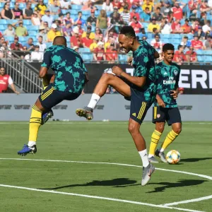 Arsenal's Star Strikers Aubameyang and Lacazette Before 2019 International Champions Cup Clash vs Fiorentina