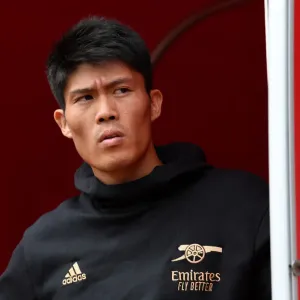 Arsenal's Takehiro Tomiyasu Pre-Season Print Arsenal's Takehiro Tomiyasu Pre-Season Print