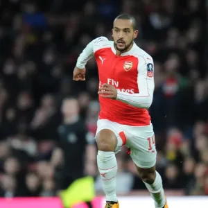 Arsenal's Theo Walcott in FA Cup Action: Arsenal vs Burnley (January 2016)