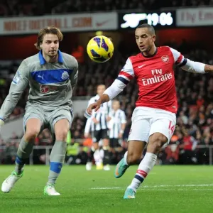 Arsenal's Theo Walcott Faces Off Against Newcastle's Tim Krul in Premier League Clash