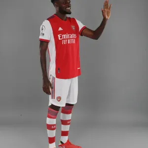 Arsenal's Thomas Partey at 2021-22 First Team Photocall Arsenal's Thomas Partey at 2021-22 First Team Photocall