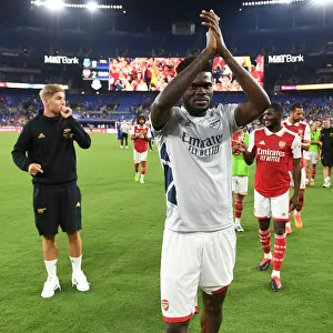 Arsenal's Thomas Partey Greets Fans in Baltimore after Pre-Season Match against Everton
