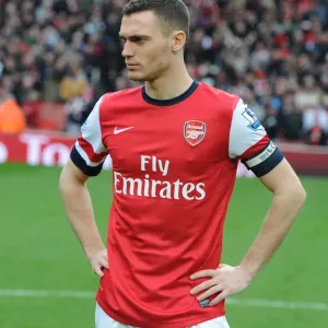 Arsenal's Thomas Vermaelen Pre-Match at Emirates Stadium (Arsenal v Norwich City, 2012-13) Arsenal's Thomas Vermaelen Pre-Match at Emirates Stadium (Arsenal v Norwich City, 2012-13)