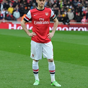 Arsenal's Thomas Vermaelen Prepares for Arsenal v Norwich City Clash (2012-13)