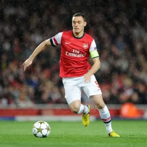 Arsenal's Thomas Vermaelen Scores in 3-1 Victory over Olympiacos in UEFA Champions League Group Stage at Emirates Stadium (10/3/2012)