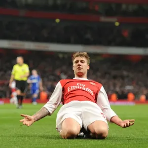 Arsenal's Thrilling 3-0 Victory Over Ipswich Town in Carling Cup Semifinal: Nicklas Bendtner's Stunner Arsenal's Thrilling 3-0 Victory Over Ipswich Town in Carling Cup Semifinal: Nicklas Bendtner's Stunner