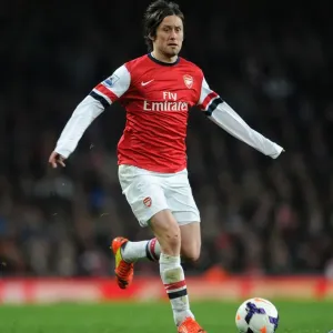Arsenal's Tomas Rosicky in Action against Swansea City (2014)