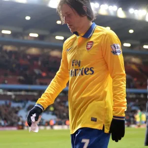 Arsenal's Tomas Rosicky Exits Villa Park After Aston Villa vs Arsenal (2013-14) Arsenal's Tomas Rosicky Exits Villa Park After Aston Villa vs Arsenal (2013-14)