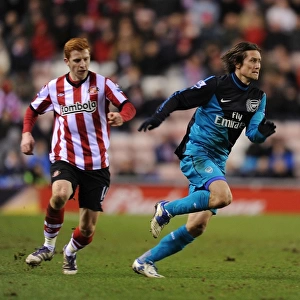 Arsenal's Tomas Rosicky in FA Cup Action against Sunderland, 2012