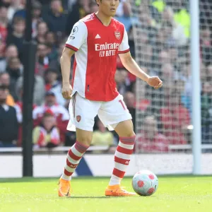 Arsenal Print - Tomiyasu in Action Arsenal Print - Tomiyasu in Action