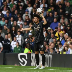 Arsenal's Tomiyasu Faces Off Against Leeds in Premier League Showdown Arsenal's Tomiyasu Faces Off Against Leeds in Premier League Showdown