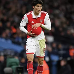 Arsenal's Tomiyasu Faces Off Against Manchester City in FA Cup Clash