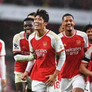Arsenal's Tomiyasu Scores Fifth Goal in Thrilling Victory over Sheffield United (2023-24) Arsenal's Tomiyasu Scores Fifth Goal in Thrilling Victory over Sheffield United (2023-24)