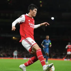 Arsenal's Tomiyasu Stars: Arsenal vs PSV Eindhoven, UEFA Europa League 2022-23 Arsenal's Tomiyasu Stars: Arsenal vs PSV Eindhoven, UEFA Europa League 2022-23