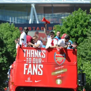 Arsenal's Triumph: The 2014 Trophy Parade in Islington Arsenal's Triumph: The 2014 Trophy Parade in Islington