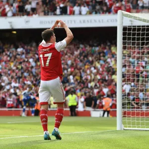Arsenal's Triumph: Cedric Soares Scores the Third Goal Against Everton (May 2022)