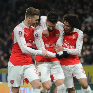 Arsenal's Triumph: Giroud, Chambers, Elneny Celebrate FA Cup Goal vs Hull City Arsenal's Triumph: Giroud, Chambers, Elneny Celebrate FA Cup Goal vs Hull City